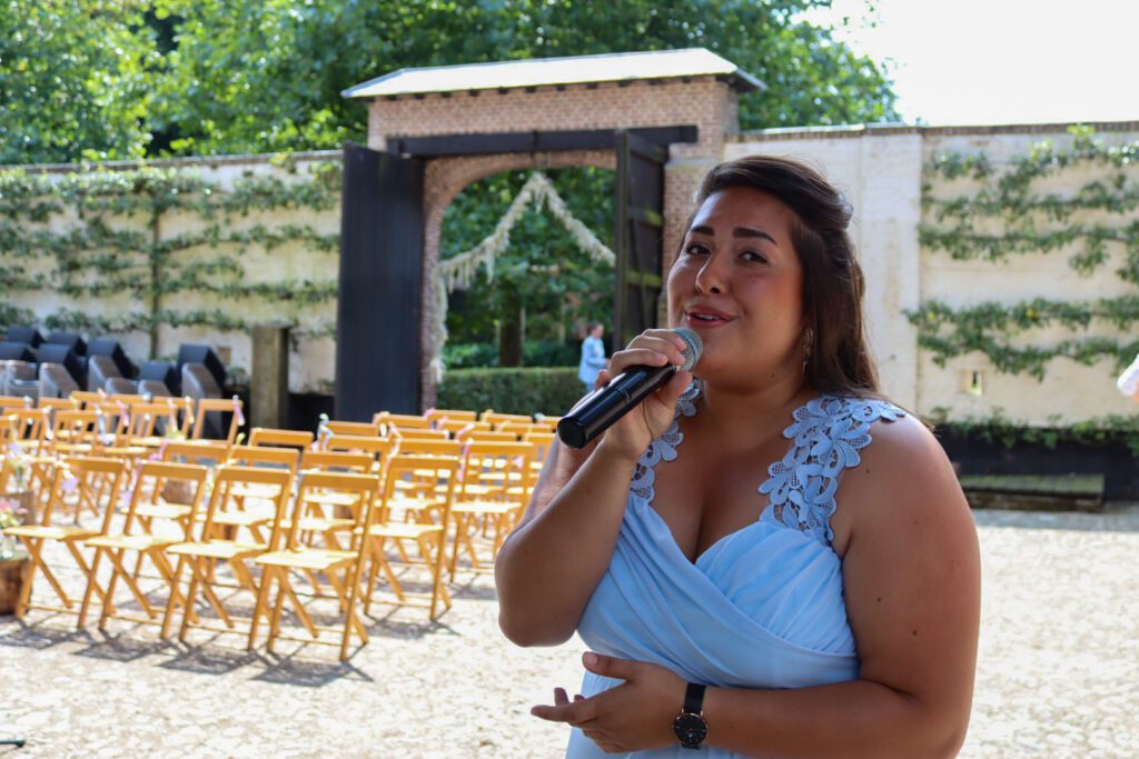 Bruiloft zangeres Naomi Vischer